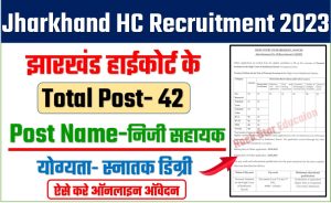 Jharkhand HC Recruitment 2023: झारखंड हाईकोर्ट में निजी सहायक के 42 पदों पर भर्ती, देखिए डिटेल्स