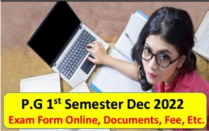 BNMU PG 1st semester exam online form