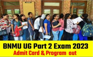 BNMU UG Part-2 Admit Card 2023