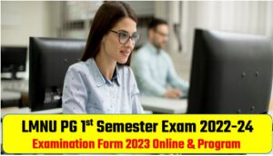 LMNU PG 1st Semester Exam 2022-24 Examination Form 2023 Online & Program