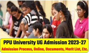 PPU university UG admission 2023-27