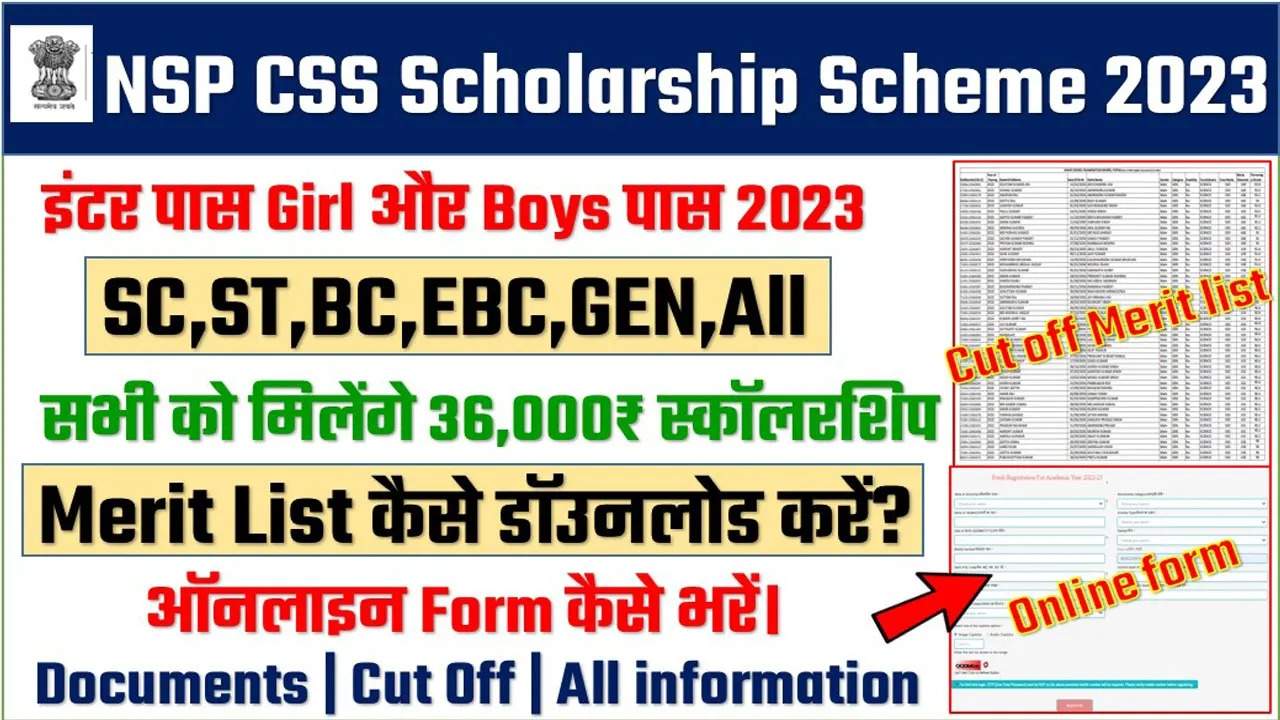 Nsp Css Scholarship Scheme 2023 12th Passed Css Scholarship 2023