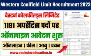 Western Coalfield Limit Recruitment 2023