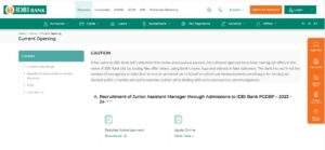 IDBI Junior Assistant Manager Recruitment 2023 