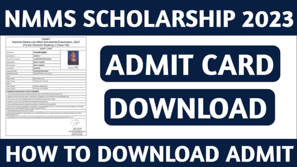 NMMS Scholarship Exam Date And Admit Card 2023-24