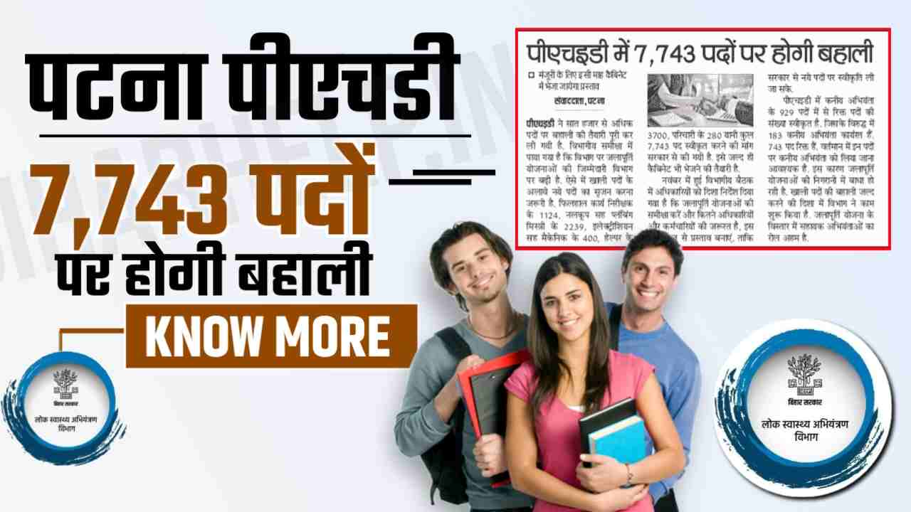 Bihar PHED Department Recruitment 2024