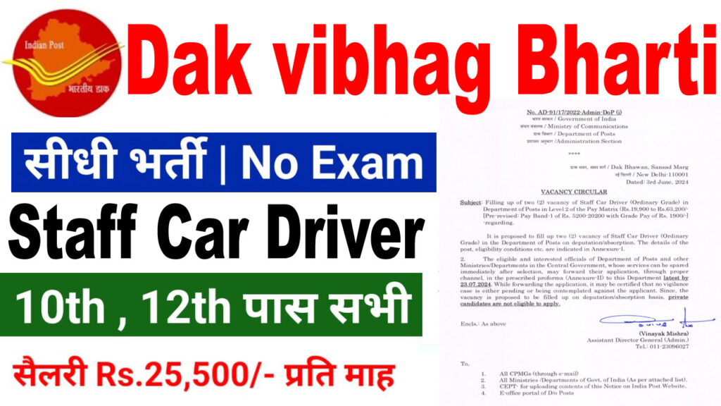 Dak vibhag Bharti 2024