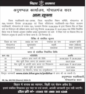 Bihar Vikas Mitra Recruitment 2024 