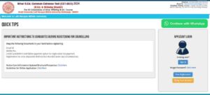 Bihar B.Ed 1st Allotment Letter