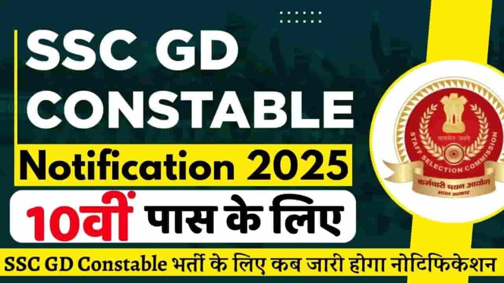SSC GD Notification 2025